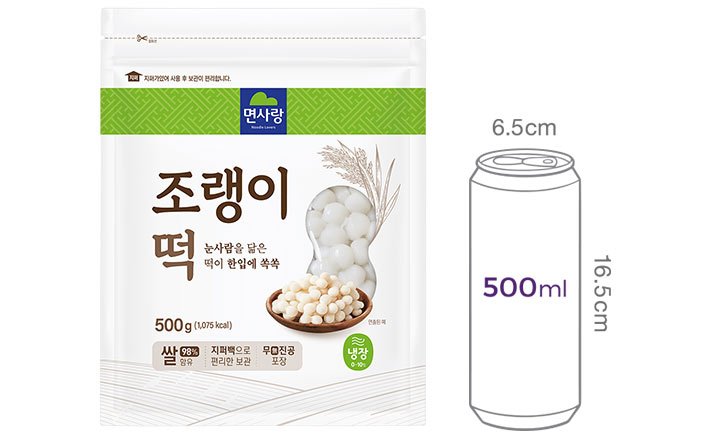 [면사랑] 조랭이떡 500g (지퍼백)