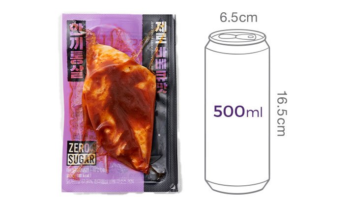 [한끼통살] 제로 바베큐맛 1개입