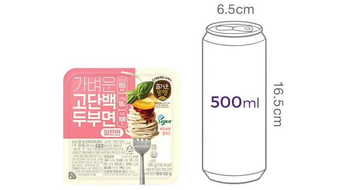 [CJ] 가벼운 고단백 두부면(얇은면) 100g