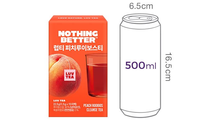 [낫띵베럴] 럽티 피치루이보스티 (1.5g X 15입)