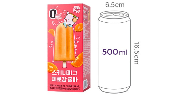 [스키니피그] 제로 감귤바 (75mL X 3개입)