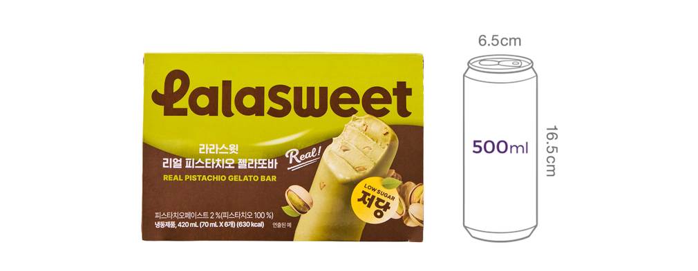 [라라스윗] 리얼 피스타치오 젤라또바 아이스크림 (70mL X 6개)