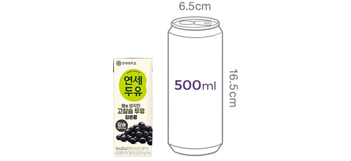 [연세] 뼈를 생각한 고칼슘 두유 검은콩 (190mL X 24개)