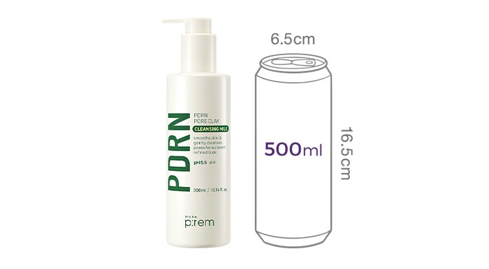 [메이크프렘] PDRN 포어 클레이 클렌징 밀크 300ml+100ml