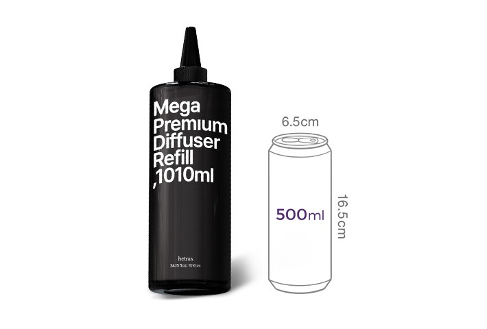 [헤트라스] 메가 프리미엄 대용량 디퓨저 리필 1,010ml - 플라워파크