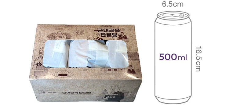 [근대골목단팥빵] 우리맛 생크림 단팥빵 (170g X 3개)