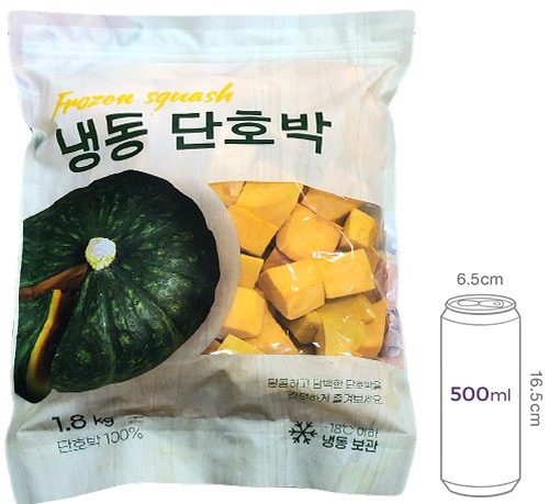 냉동 단호박 1.8kg