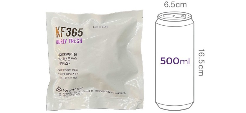 [KF365] 에어프라이어용 치즈 폭탄 돈까스 (체다치즈)