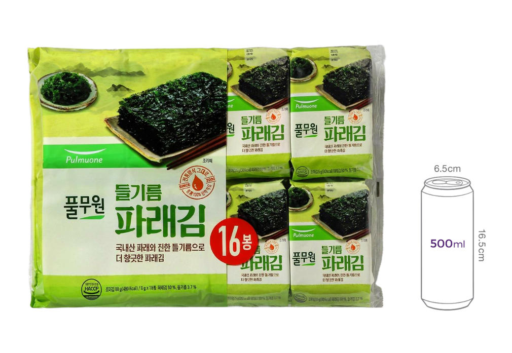 [풀무원] 들기름 파래 도시락김 16봉