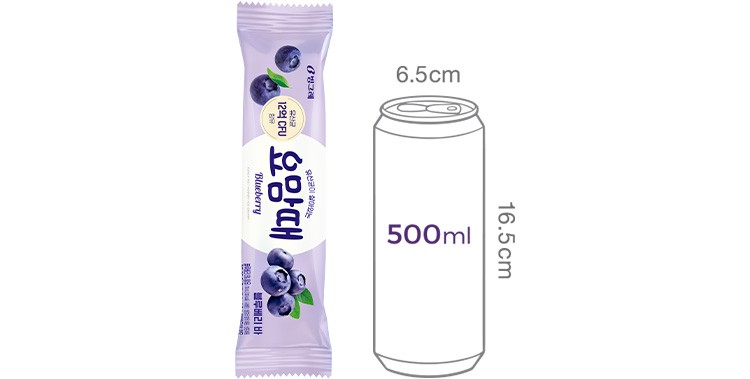 [빙그레] 요맘때바 블루베리 (70mL X 10개)