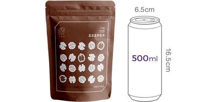 [기뜬정] 수제 호두정과 초코 100g