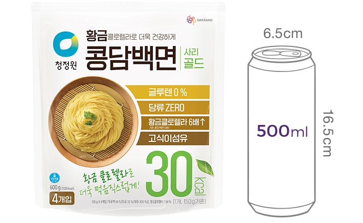 [청정원] 콩담백면 골드 4개입