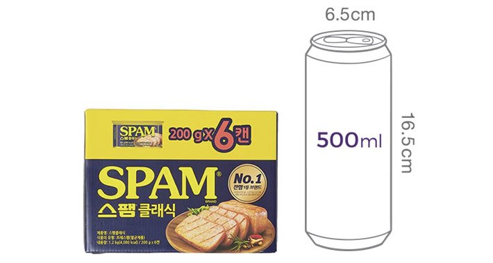 [스팸] 클래식 200g * 6입