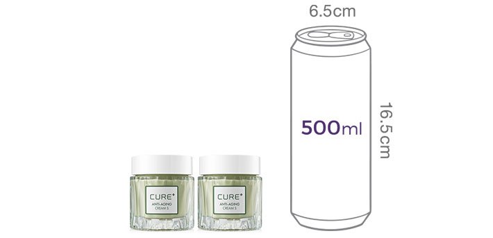 [김정문알로에] 큐어 안티에이징 크림S 50g 듀오 세트 (단품 대비 10% 할인)