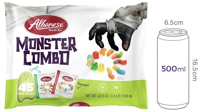 [알바니즈] 몬스터 콤보 구미 630g