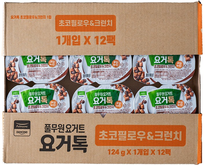 [풀무원다논] 요거톡 초코필로우 (124g X 12개)