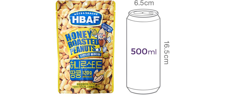 [HBAF] 허니로스티드 땅콩 120g
