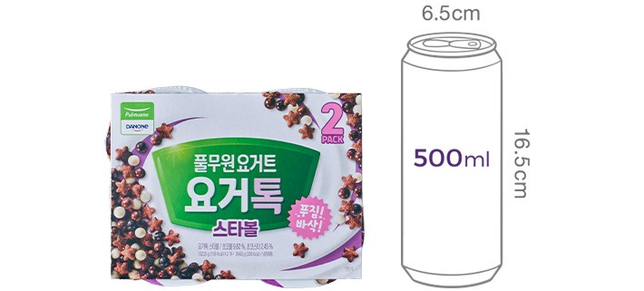 [풀무원다논] 요거톡 스타볼 (132g X 2개)