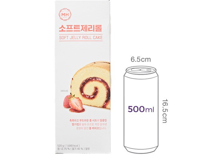 [밀크앤허니] 소프트제리롤 520g