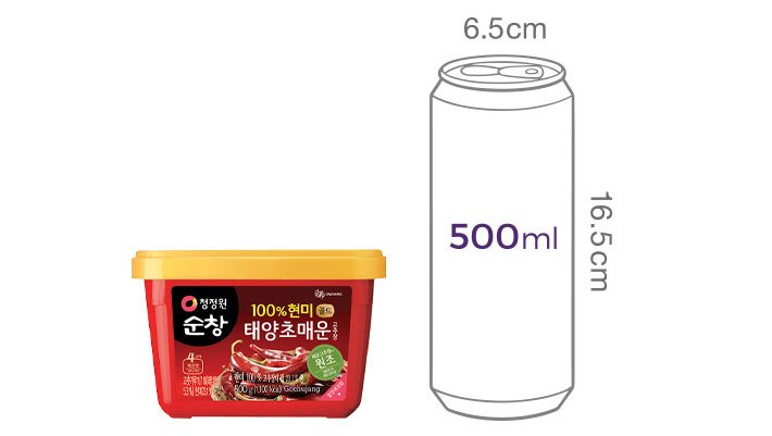 [청정원] 순창 현미 매운 고추장 500g