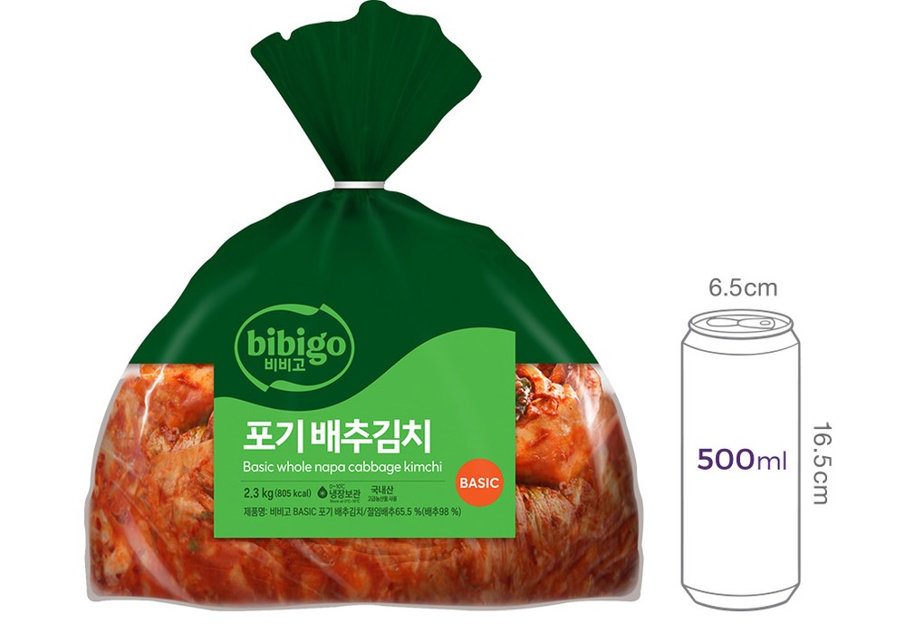 [비비고] 베이직 포기김치 2.3kg