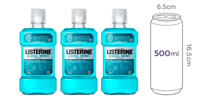 [리스테린] 쿨민트 250ml 3개입