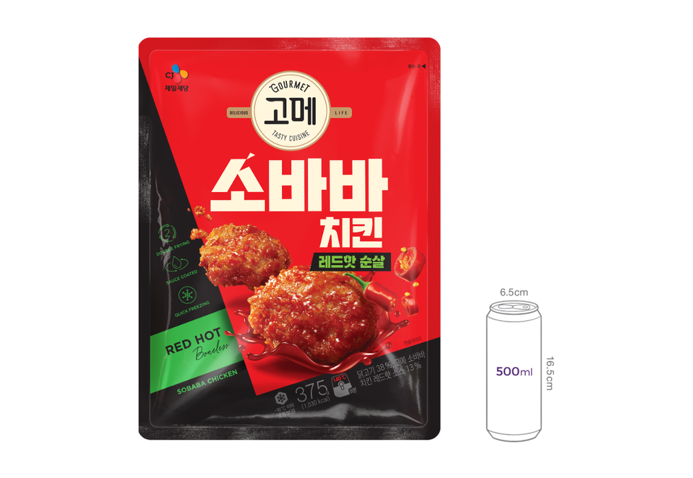 [고메] 소바바치킨 레드핫 순살 375g
