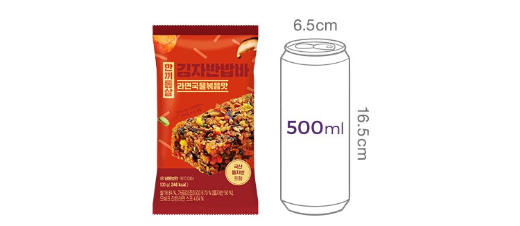 [힌끼통살] 김자반밥바 라면국물볶음맛 (5개입)