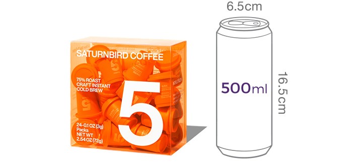 [새턴버드] 콜드브루 인스턴트 커피 No.5 다크 (3g x 24개)