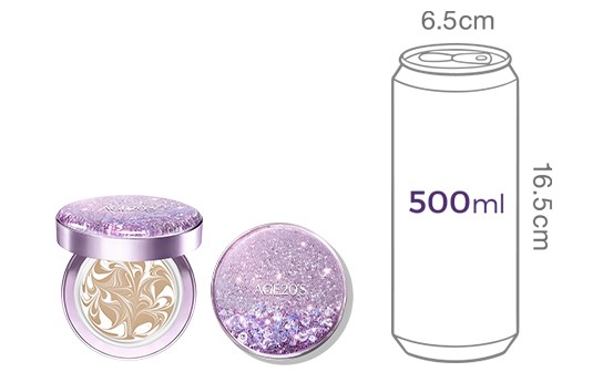 [에이지투웨니스] 샤이닝 드롭 팩트에디션(케이스1개리필3개) 화이트라떼21호