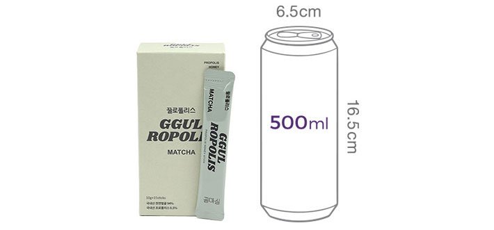 [꿀마실] 꿀로폴리스 말차 15포 (150g)