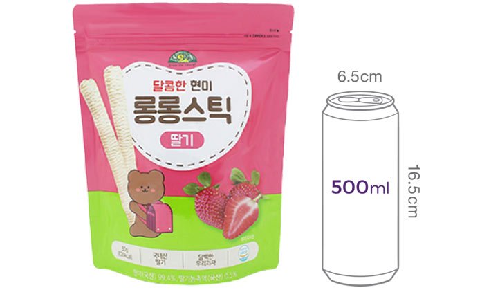 [오가닉스토리] 달콤한 현미 롱롱스틱 딸기 30g