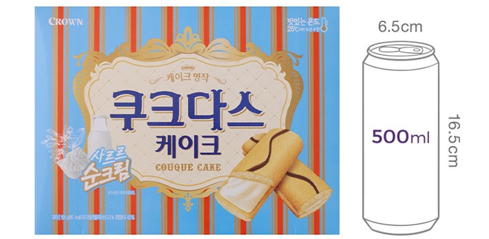 [크라운] 쿠크다스 케이크 154g