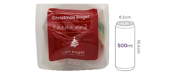 [아이엠베이글] 크리스마스 베이글 (120g X 3개입)