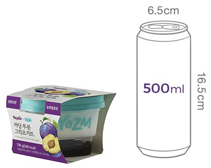 [YOZM X 테일러] 저당 푸룬 그릭요거트 130g