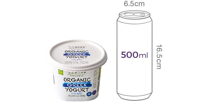 [상하목장] 유기농 그릭요거트 무가당 플레인 400g