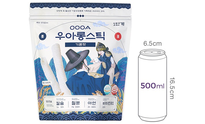 [우아] 롱스틱 기본맛 40g