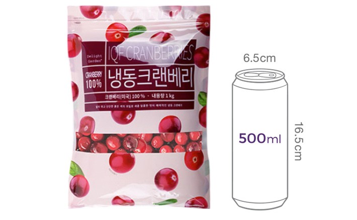 냉동 크랜베리 1kg (미국산)