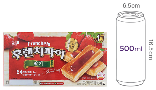 [해태] 후렌치 파이 딸기 192g