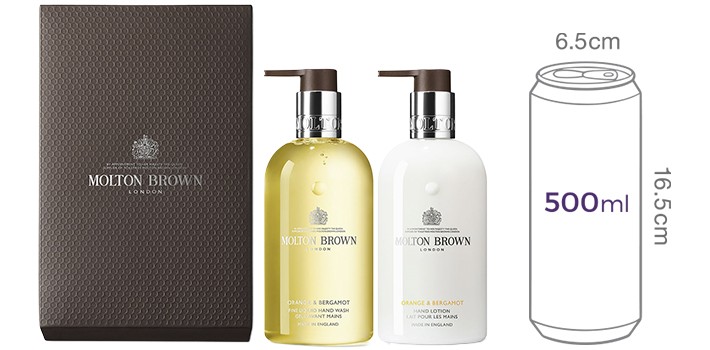 [몰튼 브라운] 오렌지 & 베르가못 핸드 듀오 세트 (핸드 워시 300ml + 핸드 로션 300ml)