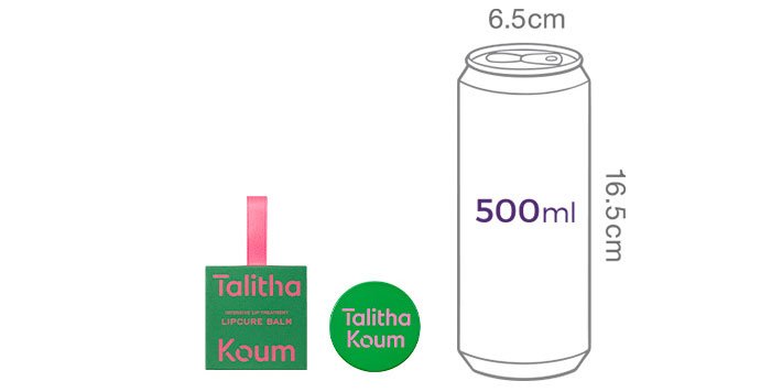 [탈리다쿰] 립큐어 밤 듀오 세트 
