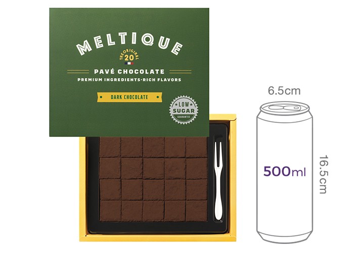 [멜티크] 파베 초콜릿 로우슈거 다크 140g