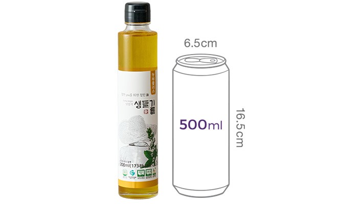 [농부플러스] 냉압착 생들기름 200mL