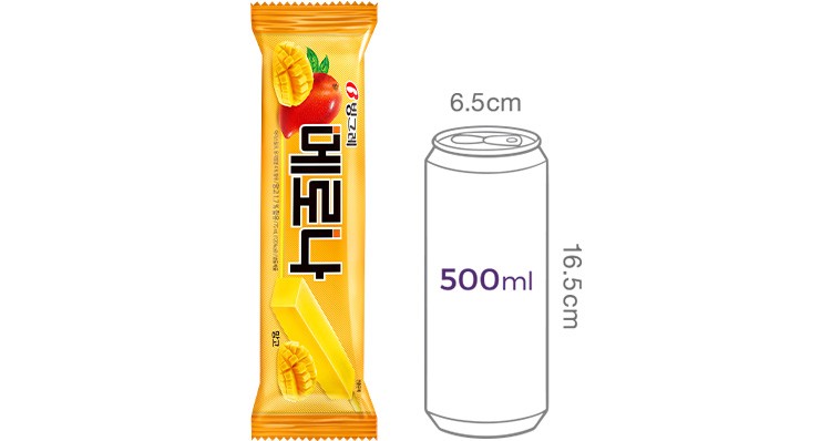 [빙그레] 메로나 망고 (70mL X 10개)