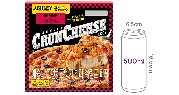 [애슐리] 크런치즈엣지 칠리쉬림프 피자 414g
