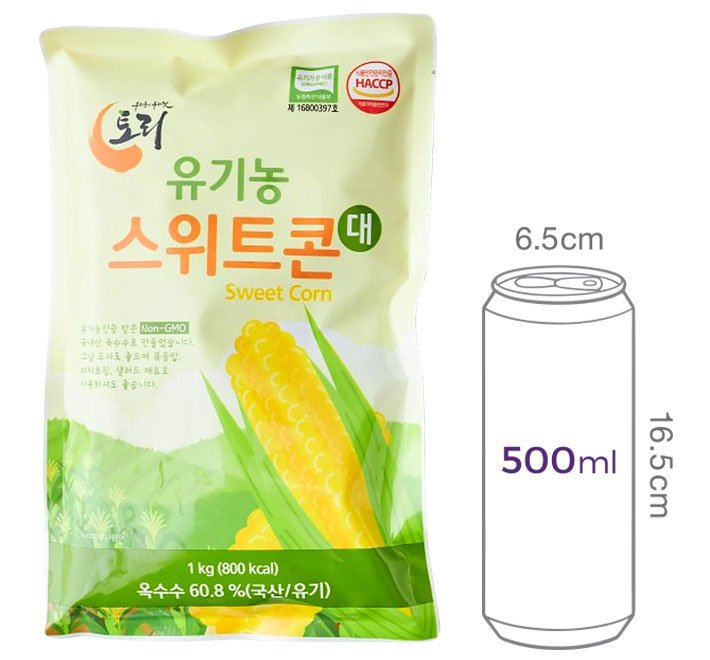 [토리] 국산 유기농 스위트콘 1kg