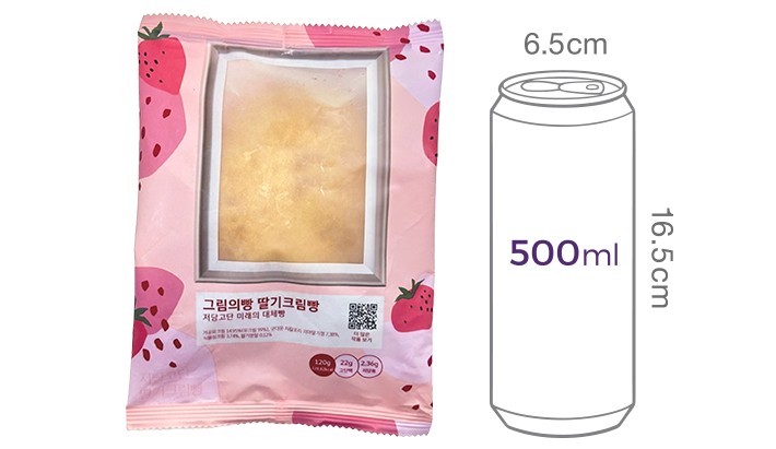 [그림의빵] 저당고단백 딸기 크림빵 125g