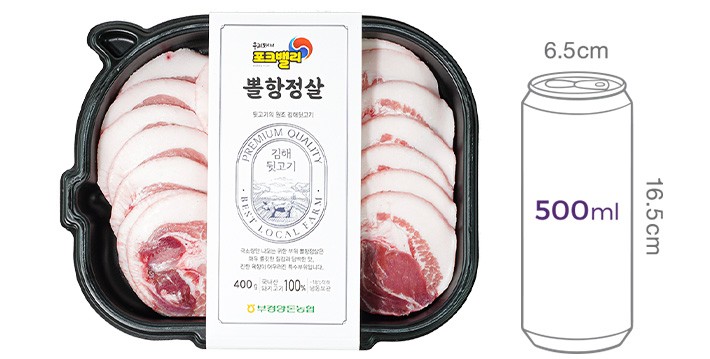 [포크밸리] 한돈 뽈항정살 400g (냉동)