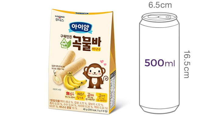 [일동후디스] 아이얌 순 곡물바 바나나 40g