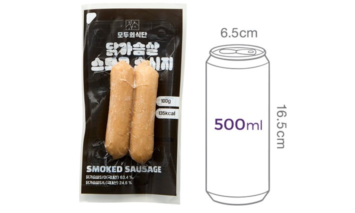 [모두의식단] 닭가슴살 소시지 스모크 100g